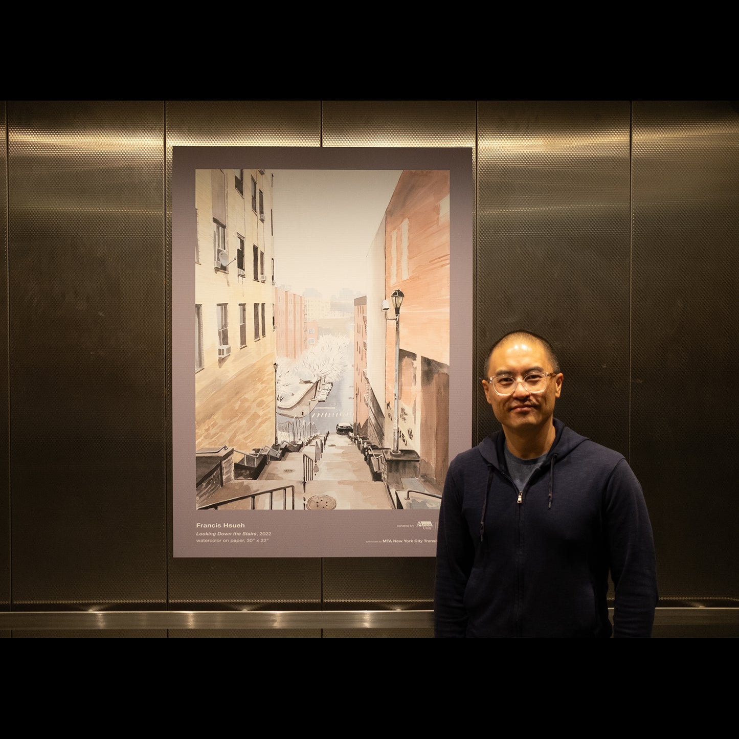 Looking Down the Stairs by Francis Hsueh Reimagined (by Josefina Hernández)