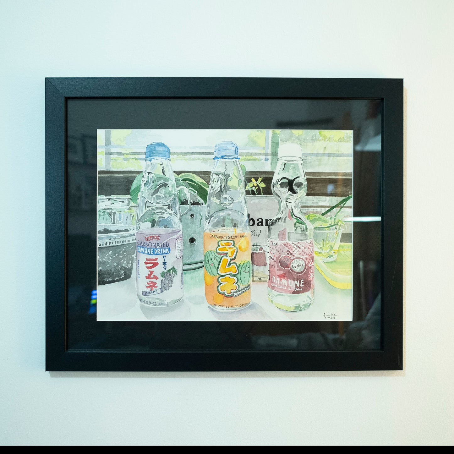 Ramune Bottles on Windowsill