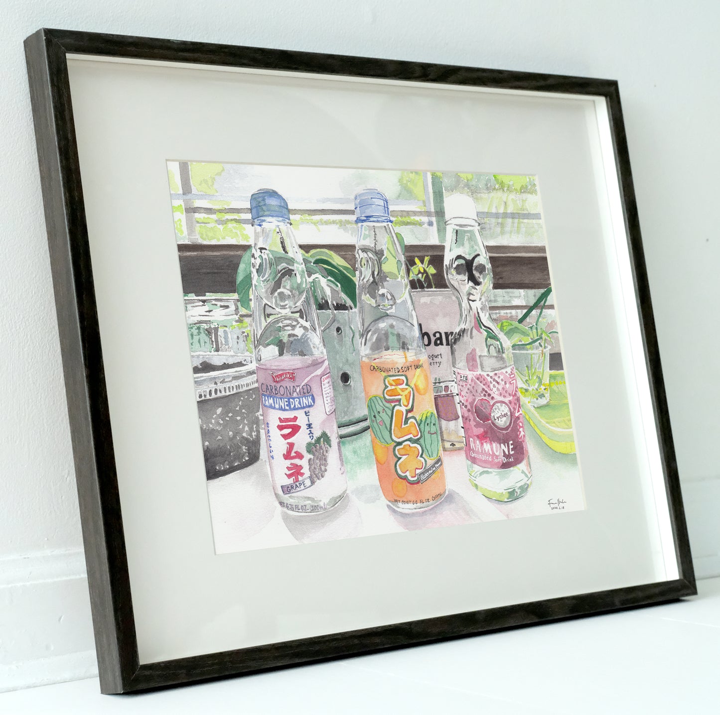 Ramune Bottles on Windowsill