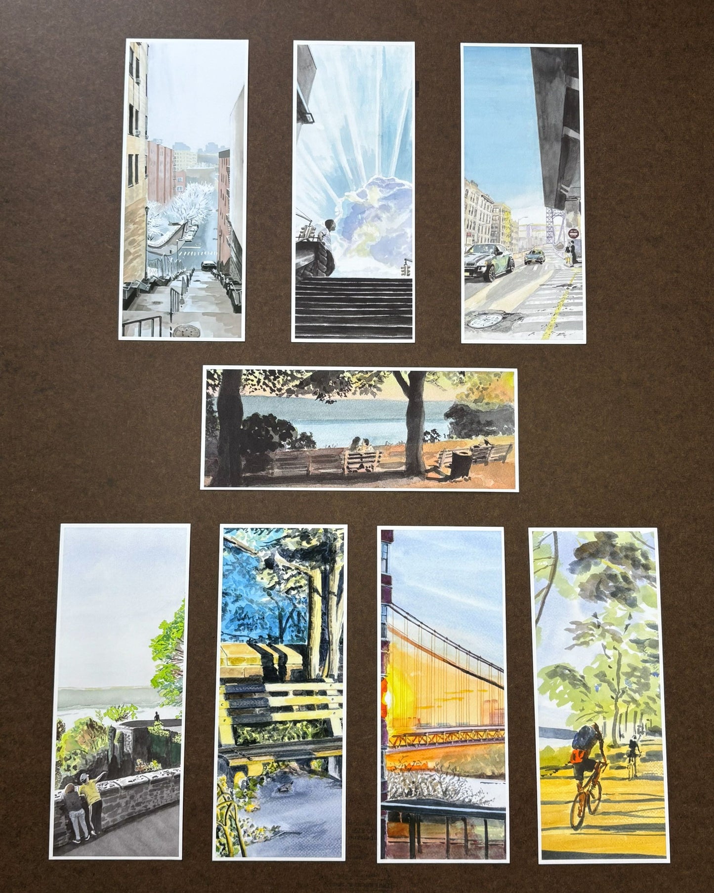 Looking Down the Stairs, Painting