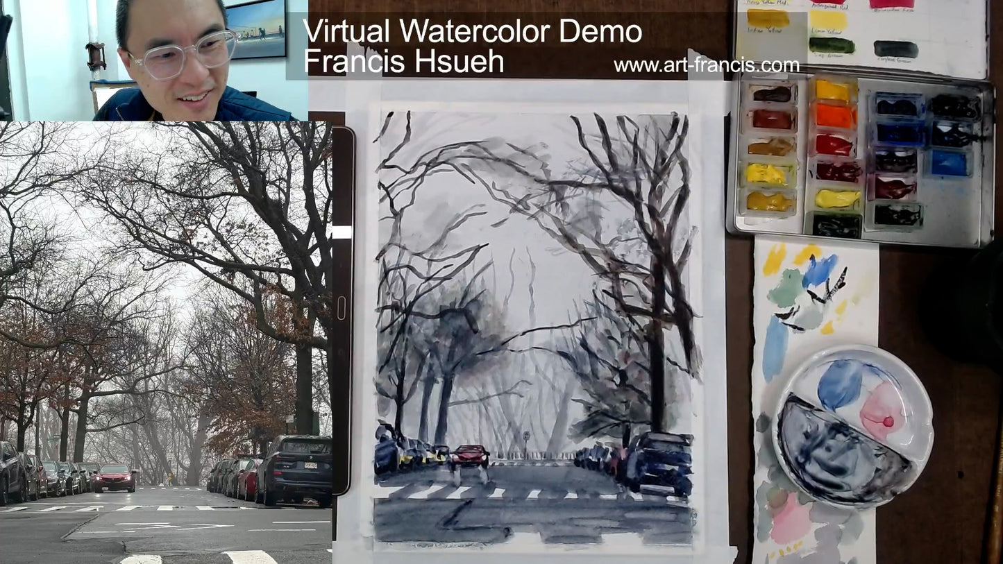 Watercolors With Francis (Virtual Demo)