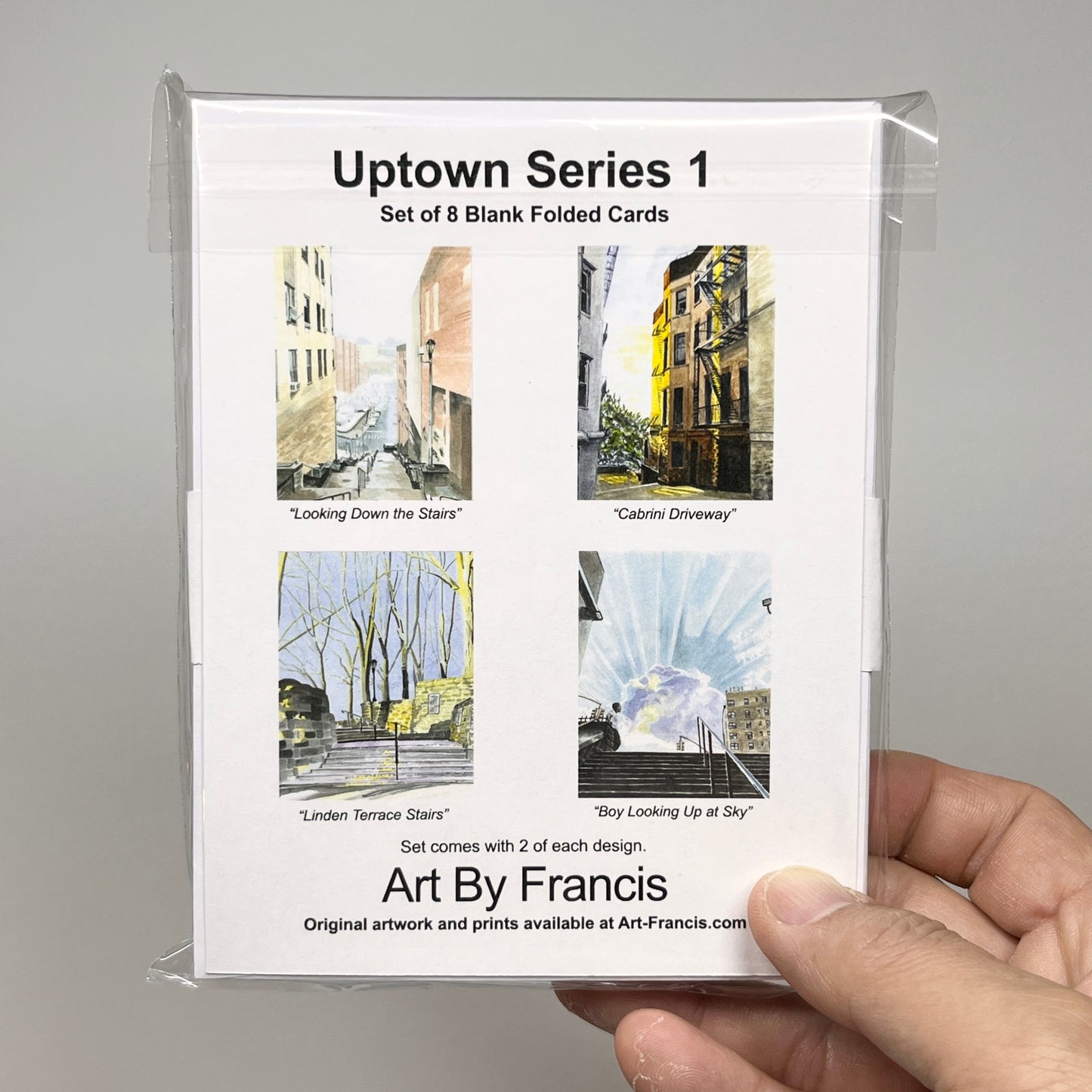 Notecards - Uptown Series 1 (8-pack)