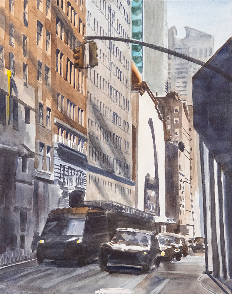 Arches In the Shadows, New York City Center, Manhattan, Midtown