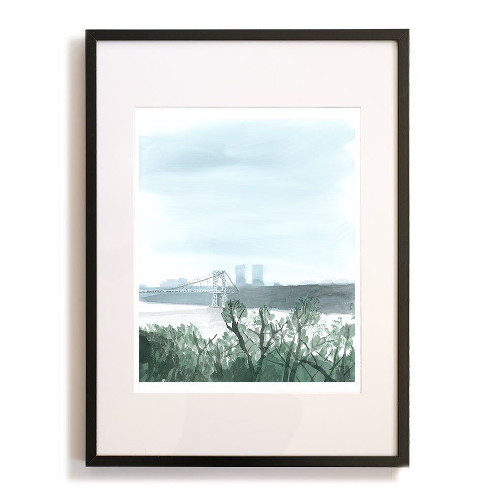 Foggy Bridge and Hudson River