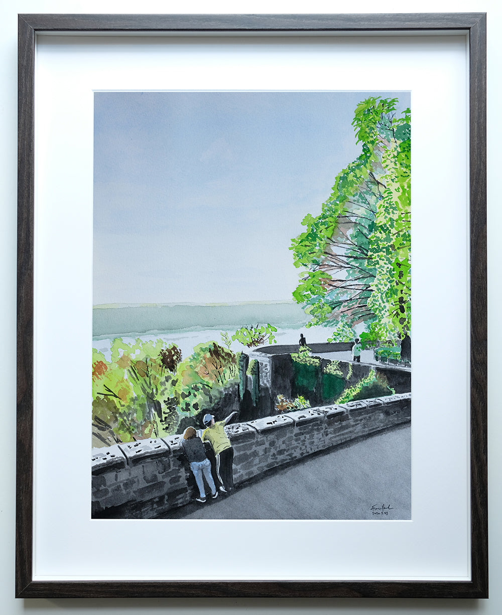 Fort Tryon Park Overlook, Hudson River