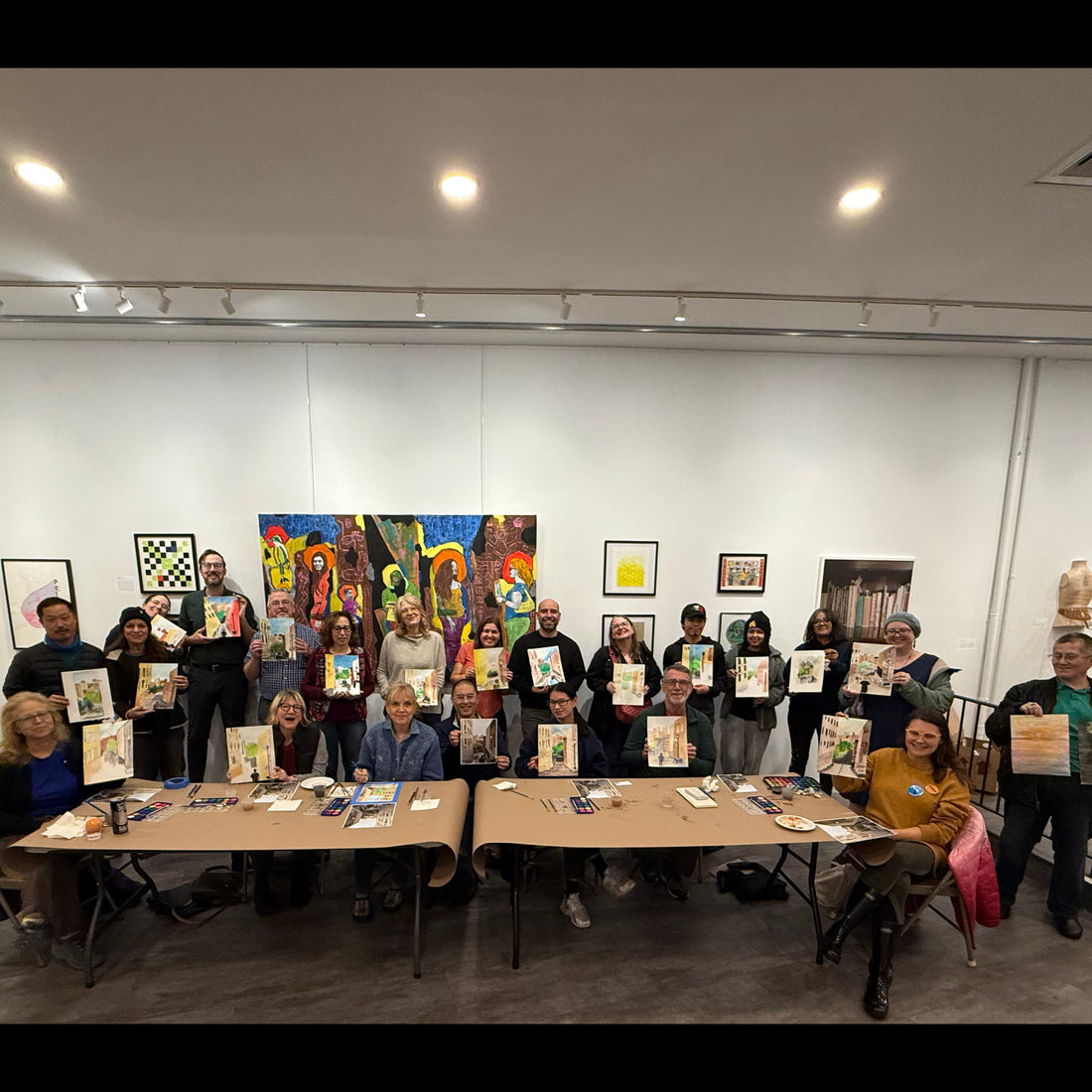 A Wonderful Painting Workshop on a Rainy Day!