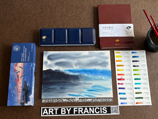 Paint the Sea with Me! (Paul Rubens Paint Set, Journal & Arches Test)