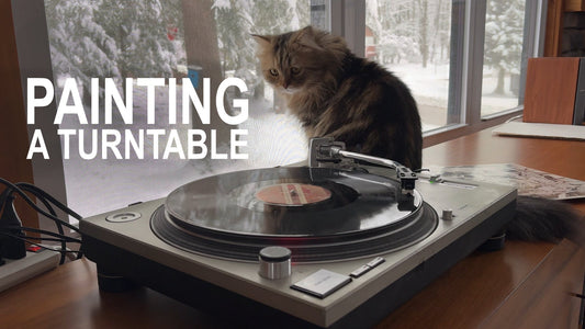How to Paint Reflections & Shiny Metal (On A Classic Turntable)