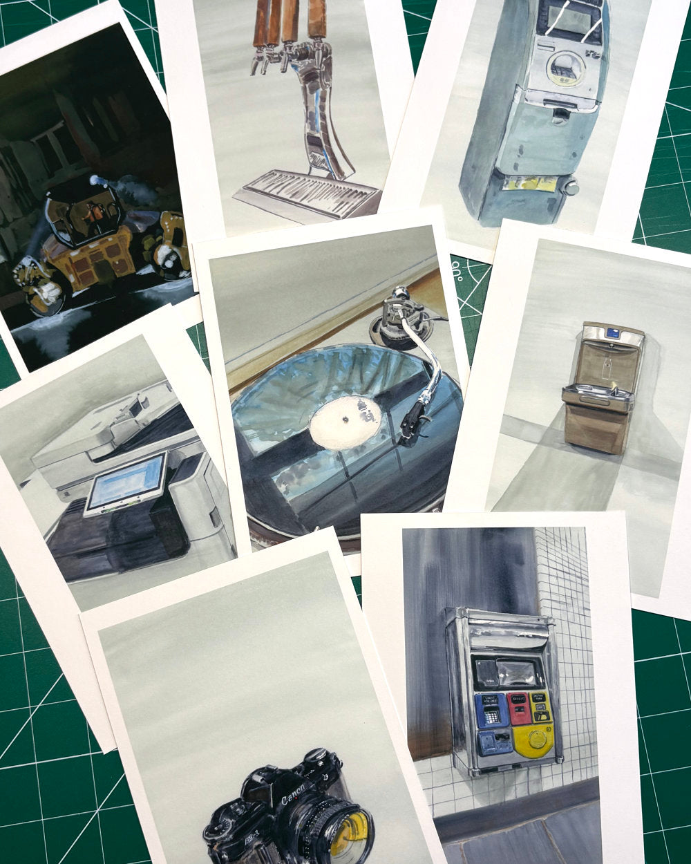 Caterpillar Asphalt Compactor, Washington Heights, Painting