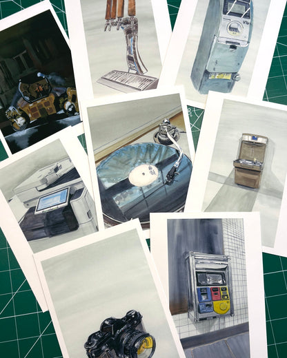 Elkay Bottle Filling Station, watercolor painting