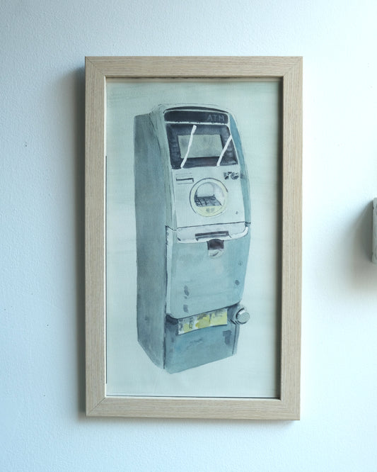 Hyosung Halo ATM, watercolor painting