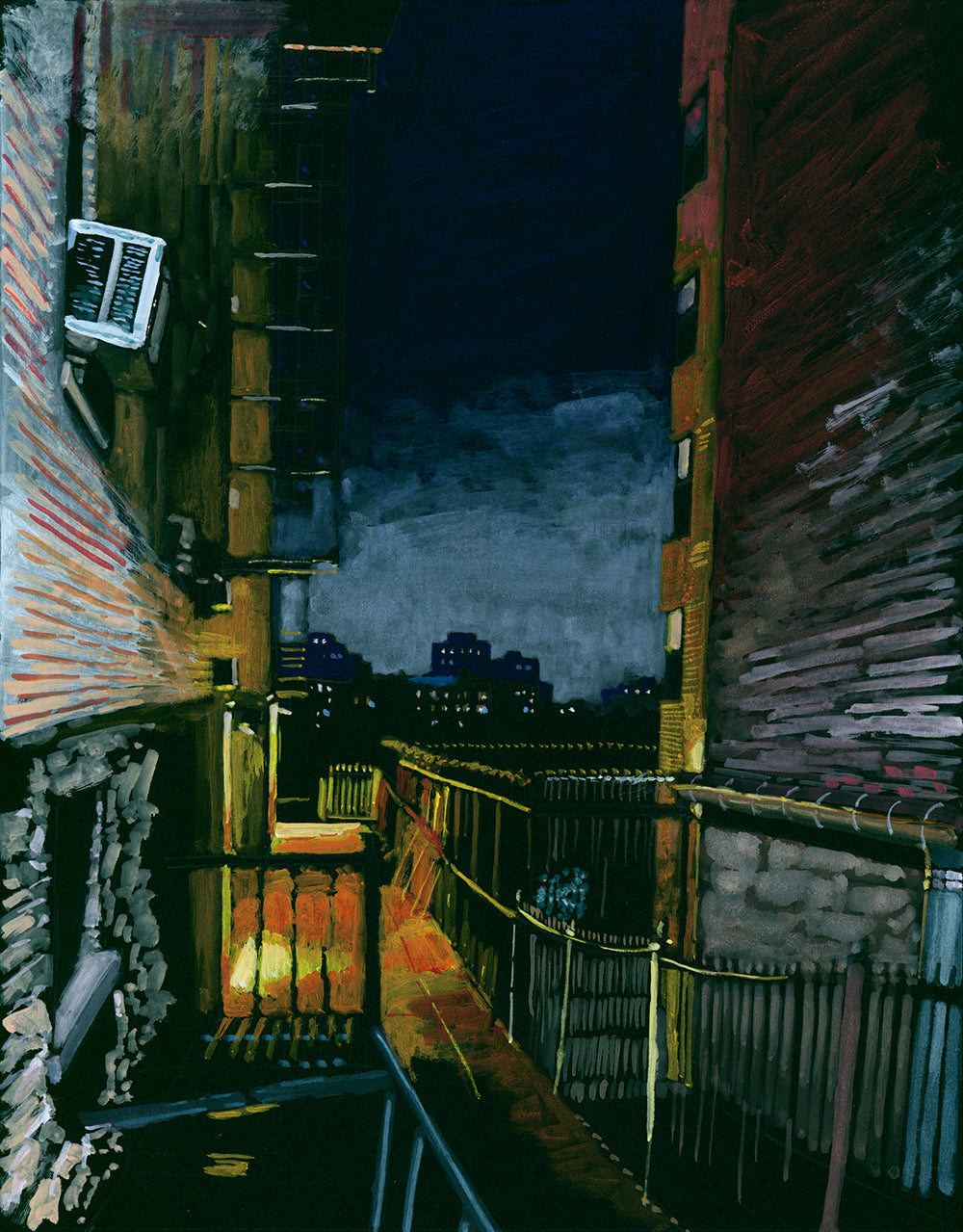 Fort Washington Alleyway, Washington Heights – Art By Francis