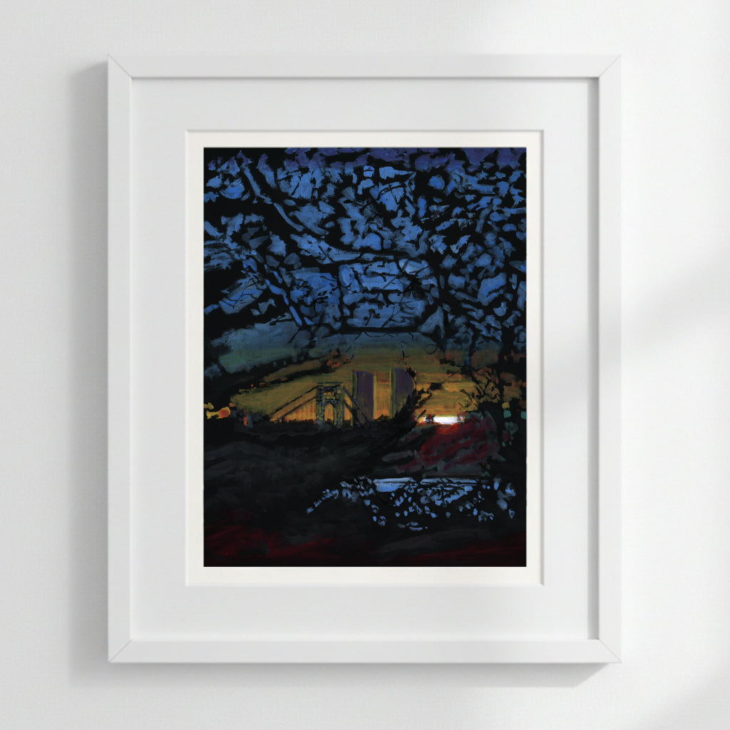 GWB and Trees, Hudson River