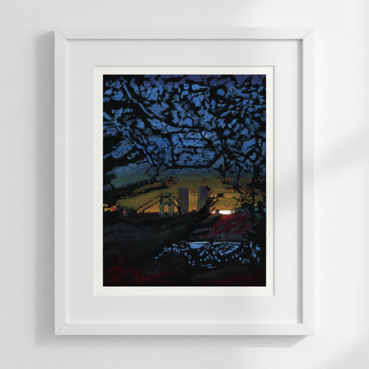 GWB and Trees, Hudson River