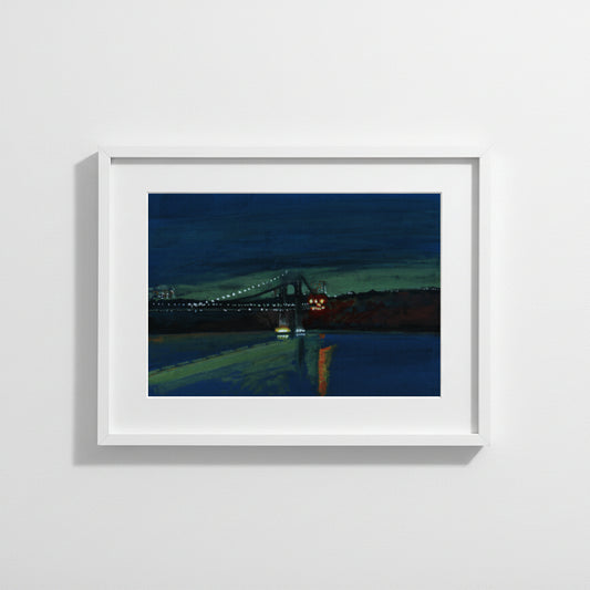 GWB at Night, Hudson River