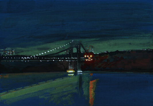 GWB at Night, Hudson River