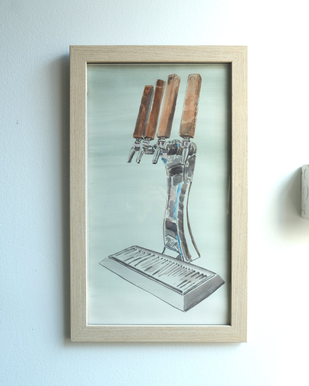 Cold Brew Dispenser, watercolor painting