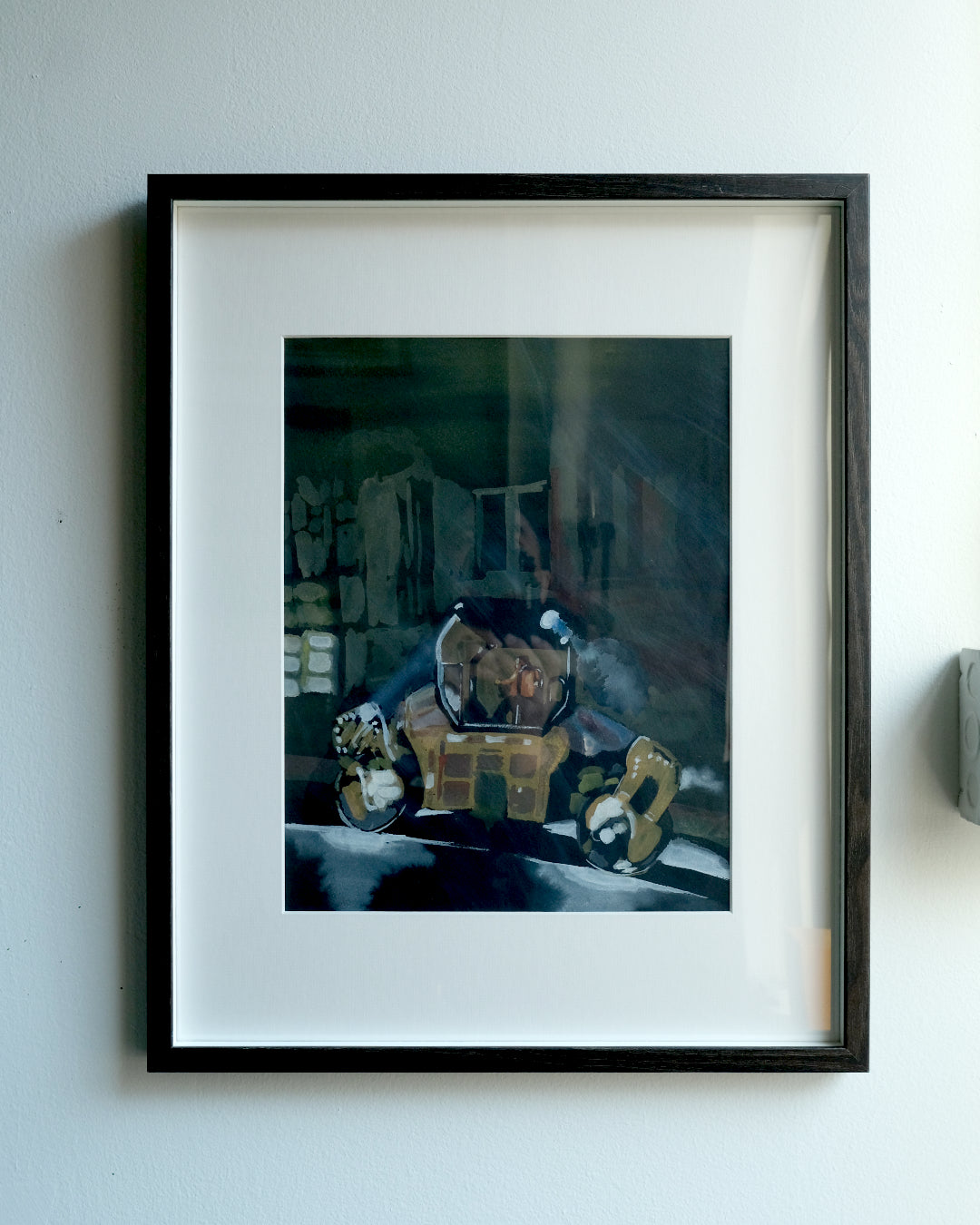 Caterpillar Asphalt Compactor, Washington Heights, Painting