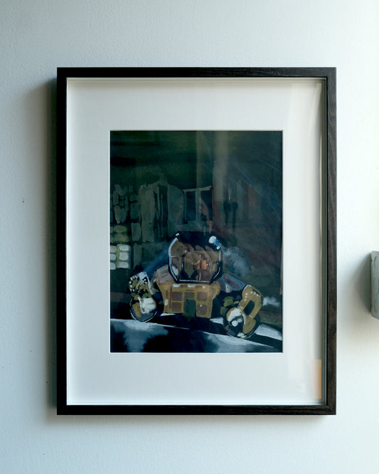 Caterpillar Asphalt Compactor, Washington Heights, Painting