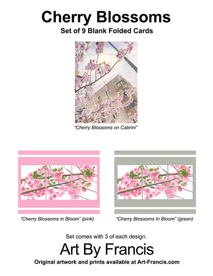 Notecards - Cherry Blossoms (9-pack)