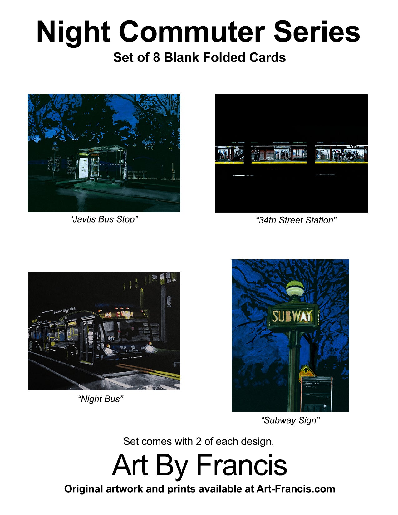 Notecards - Night Commuters