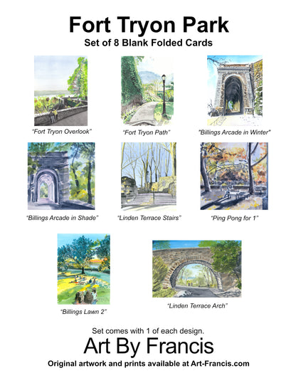 Notecards - Fort Tryon Park (8-pack)