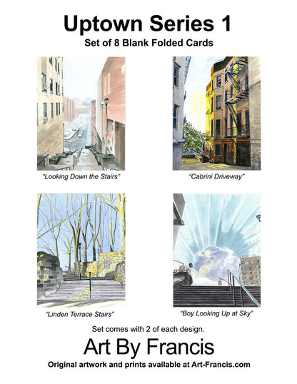 Notecards - Uptown Series 1 (8-pack)