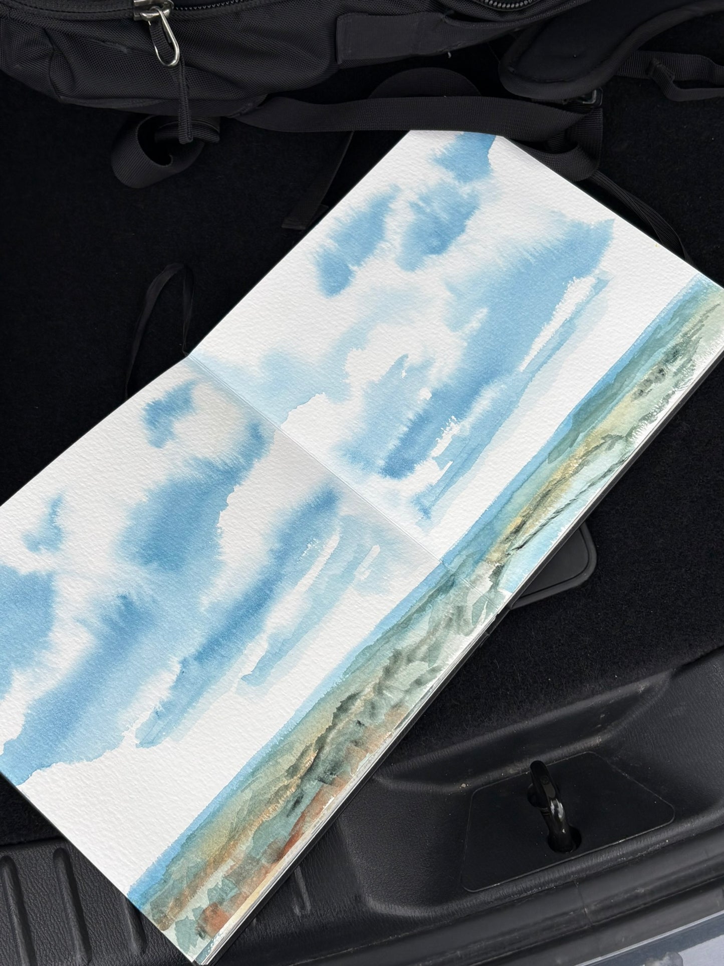 First-Second Flatiron Trail, Boulder, Colorado watercolor painting