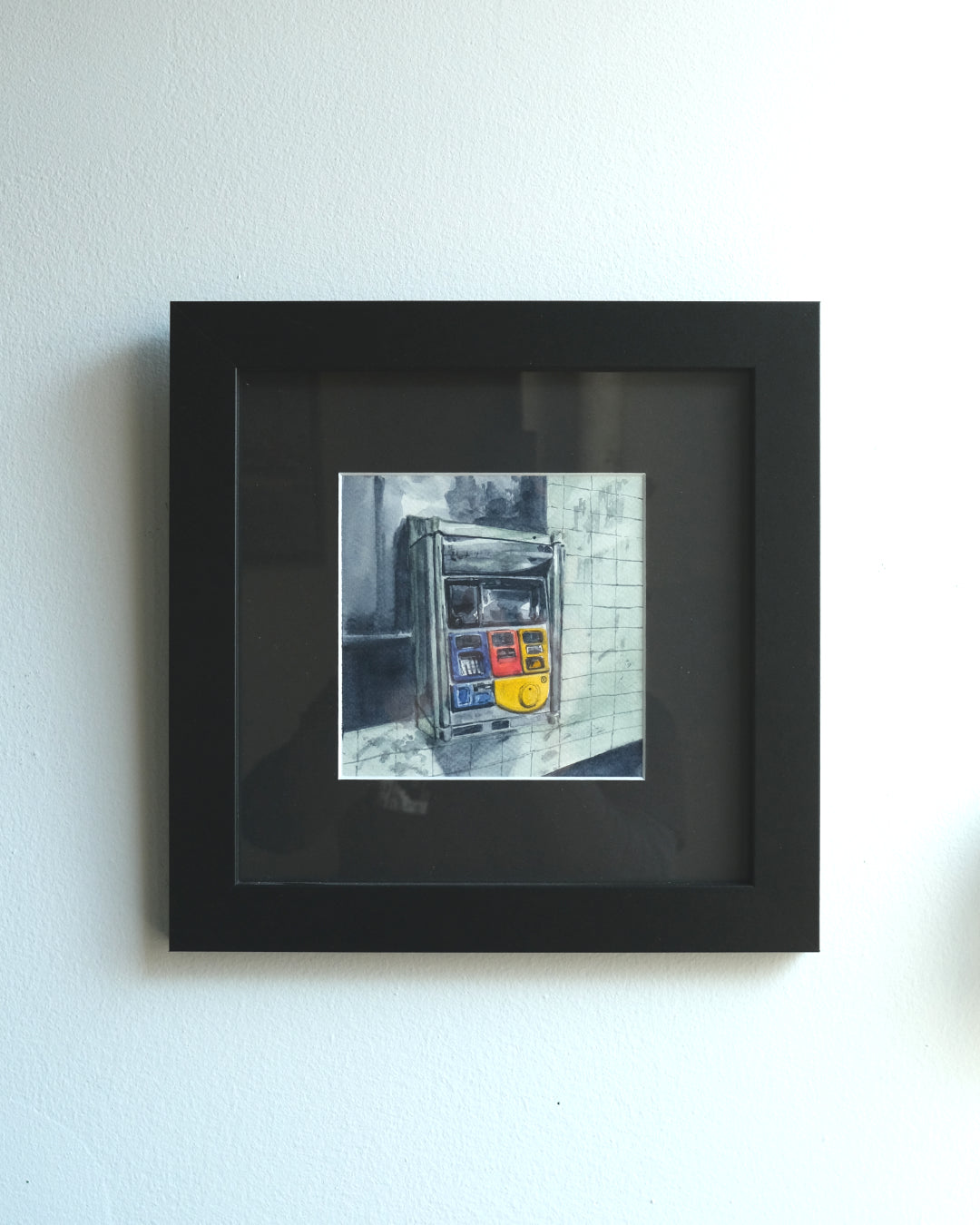 MTA Machine, Study, NYC, watercolor painting