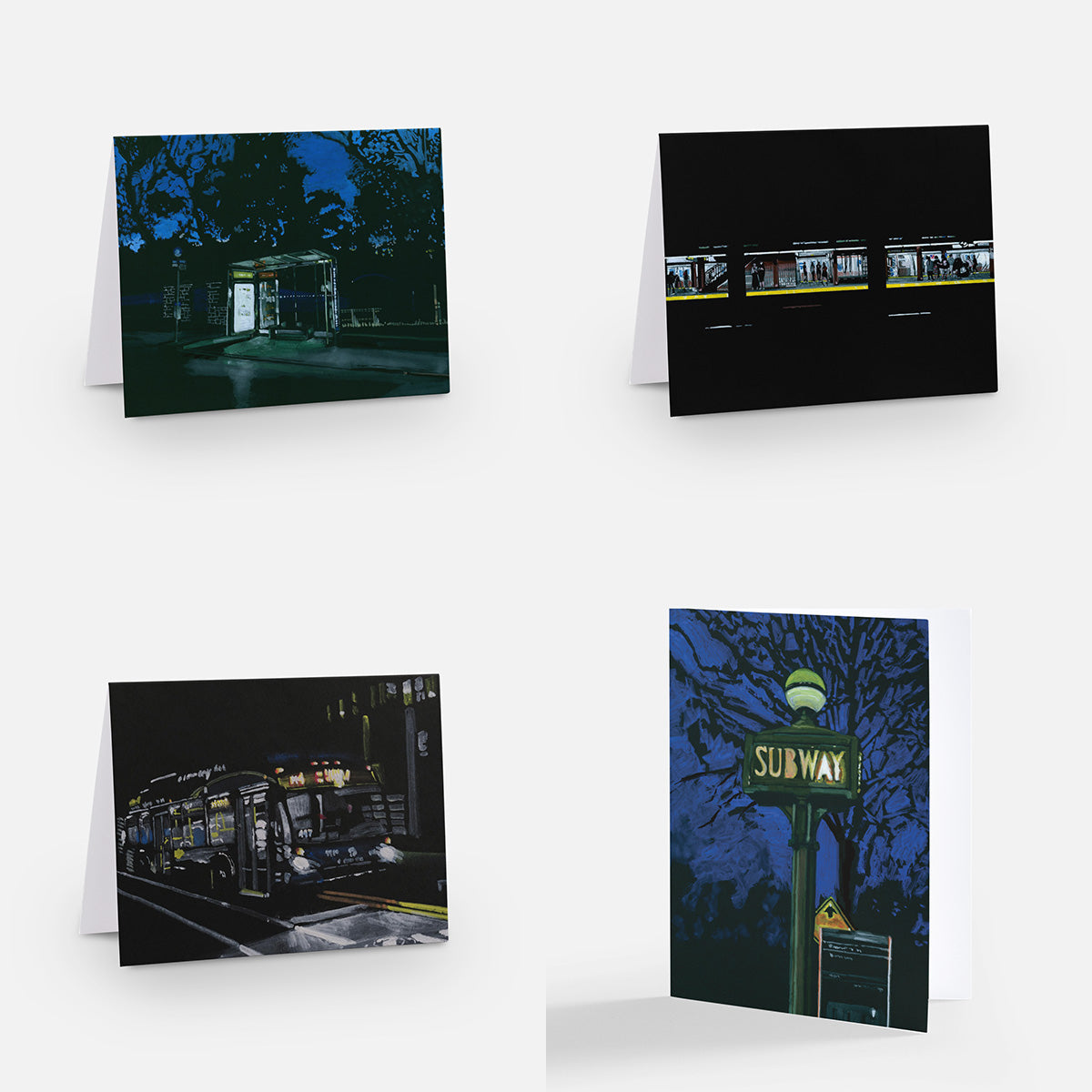 Notecards - Night Commuters (8-pack)