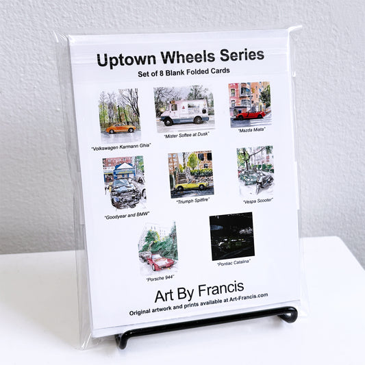 Notecards - Uptown Wheels (8-pack)