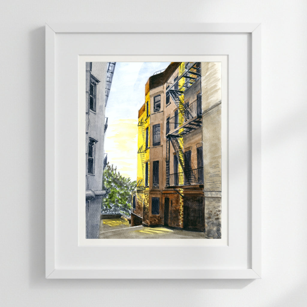 Cabrini Driveway, Golden Hour, Washington Heights, Hudson River