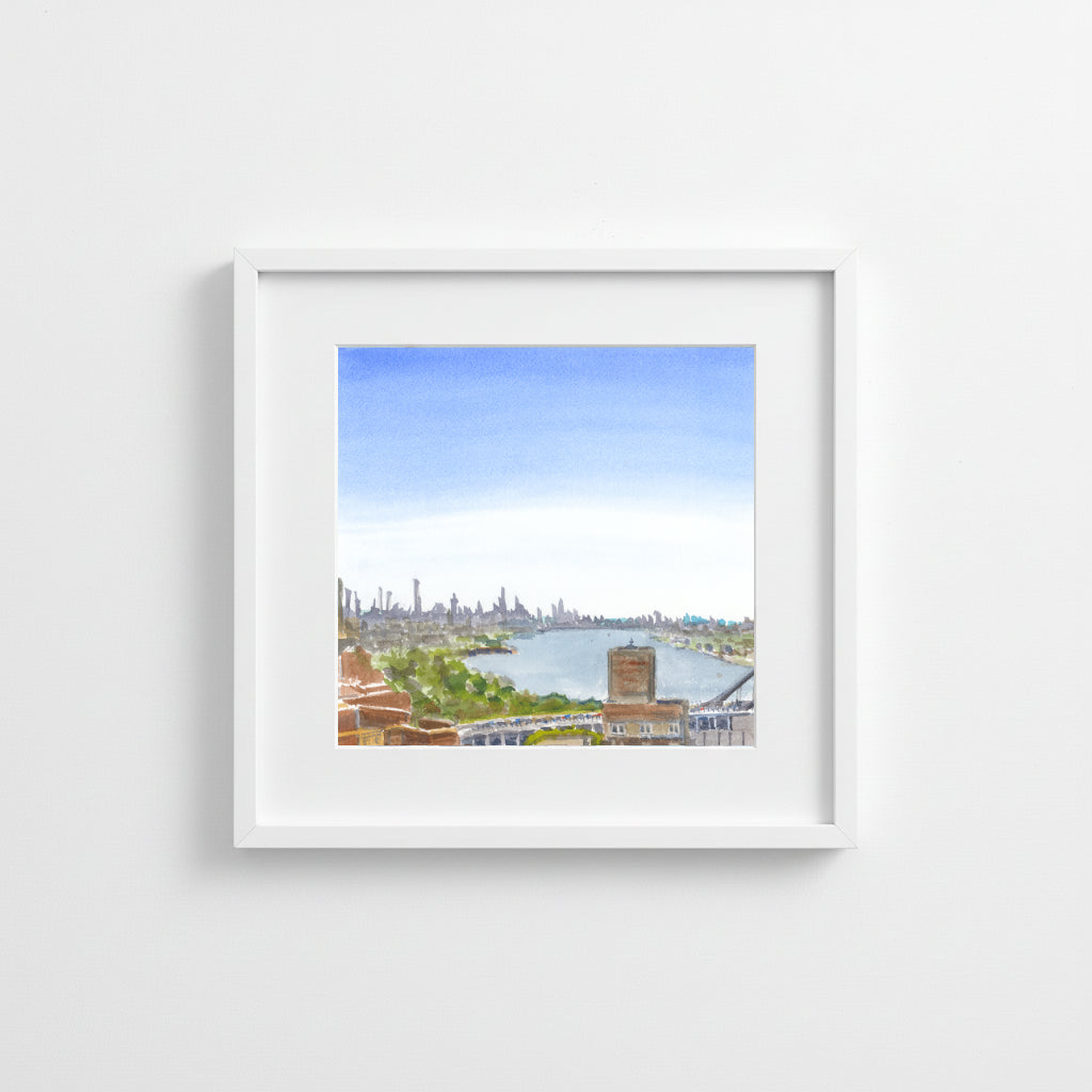 View From Castle Village Rooftop, Downtown and Hudson River