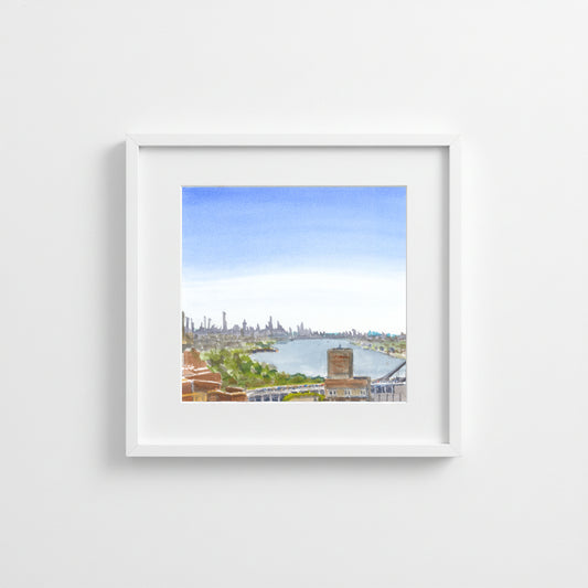 View From Castle Village Rooftop, Downtown and Hudson River