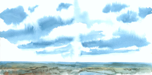 First-Second Flatiron Trail, Boulder, Colorado watercolor painting