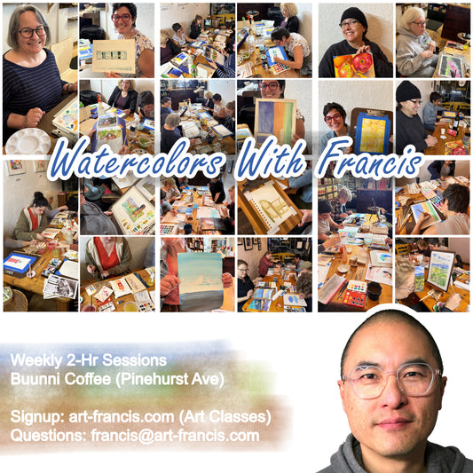 Watercolors With Francis (In-Person, Uptown)