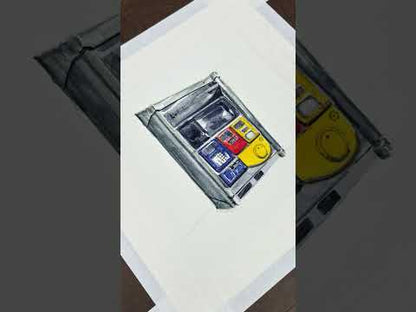 MTA Machine, Study, NYC, watercolor painting