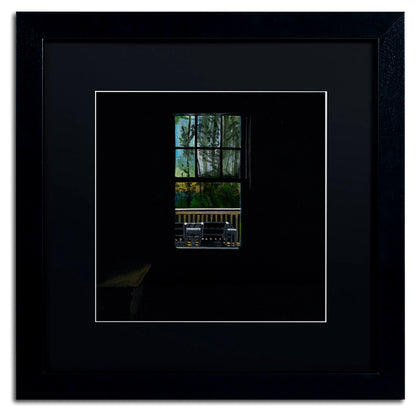 Let the Sun Come Streaming In, Gouache on Black Paper, Window Scene, Original Painting