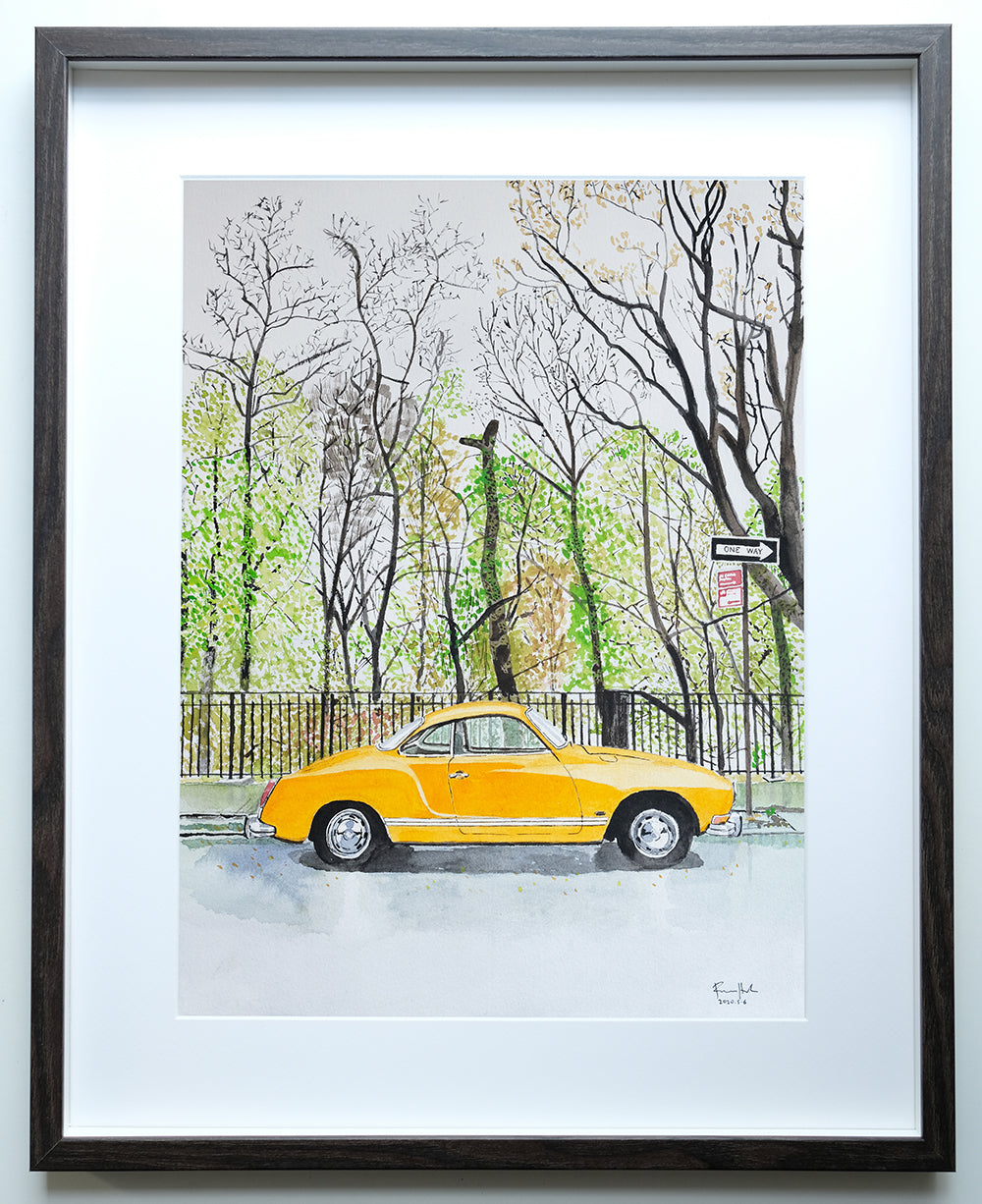 Volkswagen Karmann Ghia, Classic Car, Painting