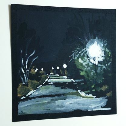 Fort Tryon Park Entrance, Night Scene, Path