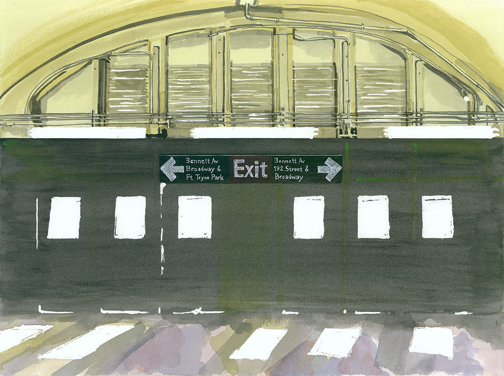Inside the 190th Street Subway Station