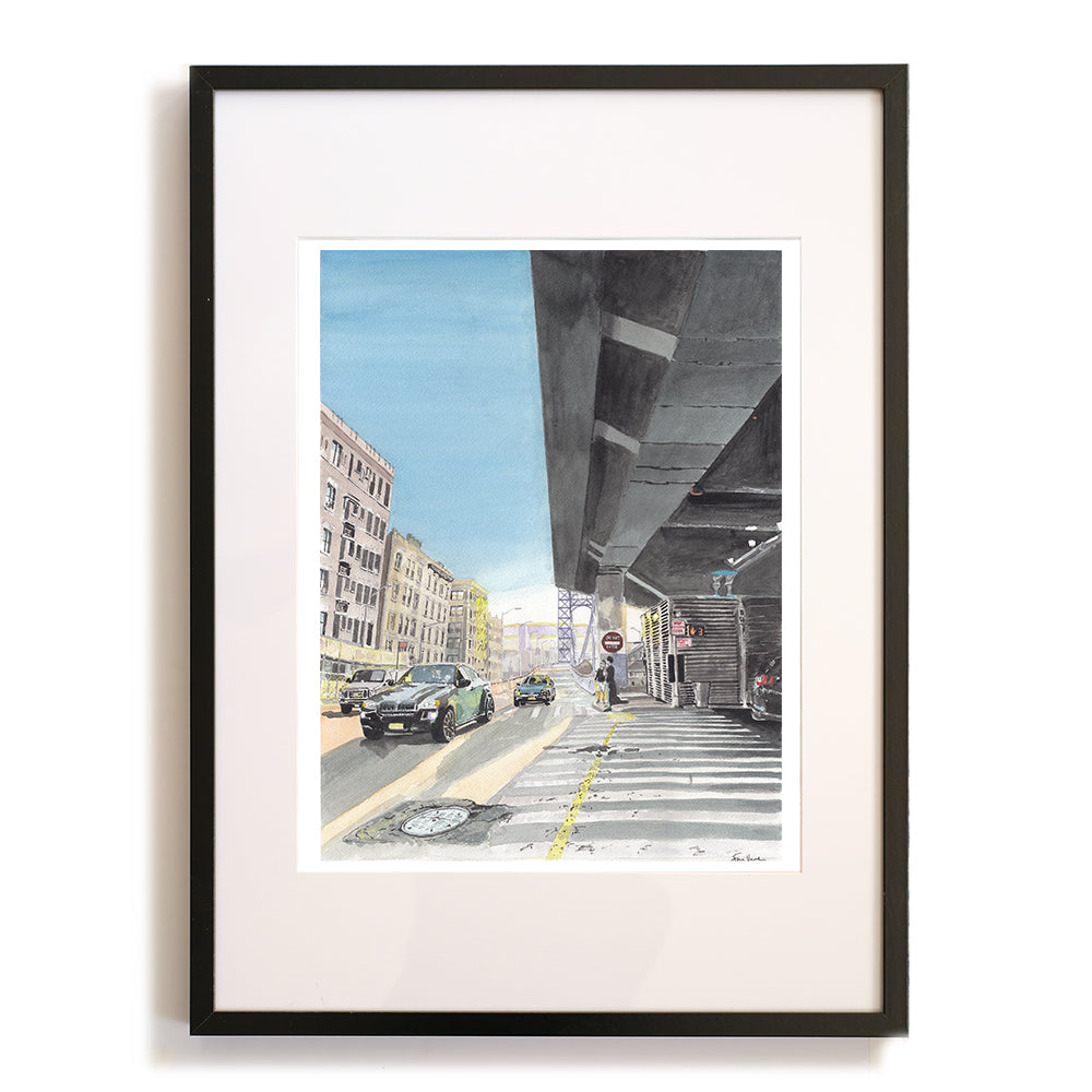 GWB Bus Terminal, Street Scene, Print